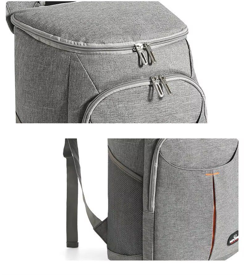 Large Capacity Double-Deck Insulated Food Delivery Bag Cooler Backpack Warmer for Pizza Food Delivery - product detail