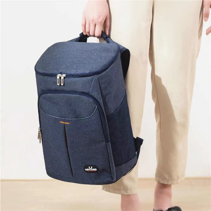 Large Capacity Double-Deck Insulated Food Delivery Bag Cooler Backpack Warmer for Pizza Food Delivery - product detail