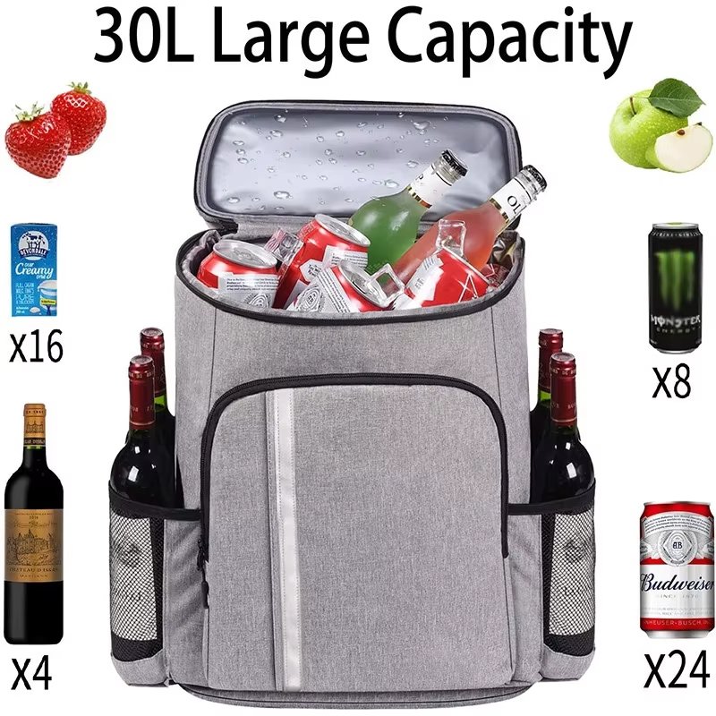 Portable Lightweight Leakproof Cooler Bags Large Capacity Waterproof 50 Can Insulated Soft Backpack for Picnic - product detail