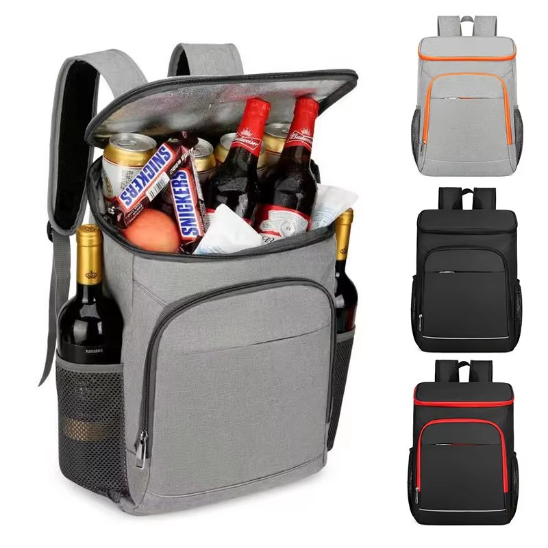 Custom Reusable Large Capacity Leakproof Leopard Print Insulation Picnic Bag Cooler Backpack Portable Cooling Wine Ice - product detail