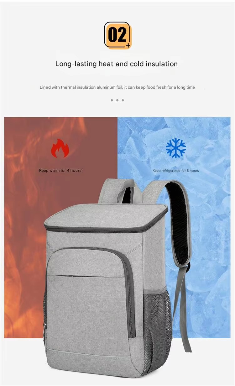 Custom Reusable Large Capacity Leakproof Leopard Print Insulation Picnic Bag Cooler Backpack Portable Cooling Wine Ice - product detail