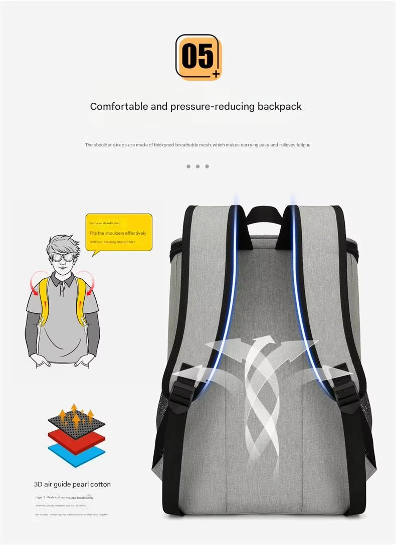 Custom Tactical Lunch Box Portable Insulated Bag Backpack with Handle Durable Leakproof Soft Cooler - product detail