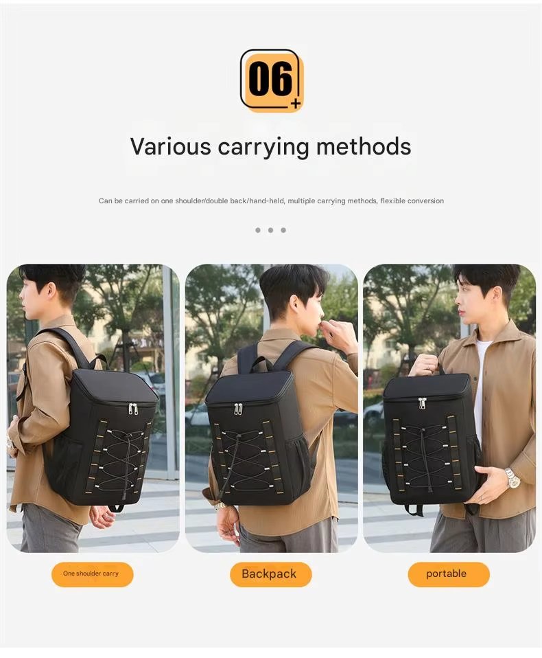Custom Tactical Lunch Box Portable Insulated Bag Backpack with Handle Durable Leakproof Soft Cooler - product detail