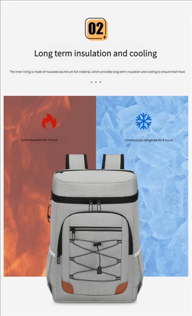 Large Capacity Cooling Totes Bento Thermal Insulation Lunch Bags for Outdoor Picnic Food Storage Insulated Cooler Bag - product detail
