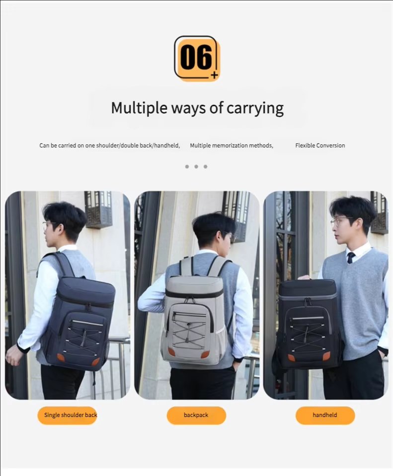 Large Capacity Cooling Totes Bento Thermal Insulation Lunch Bags for Outdoor Picnic Food Storage Insulated Cooler Bag - product detail