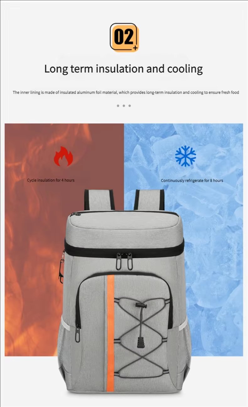 Large Capacity Thermal Bag Cooling Thickened Oxford Cube Lunch Box Insulated Bucket Storage Box Shoulder - product detail