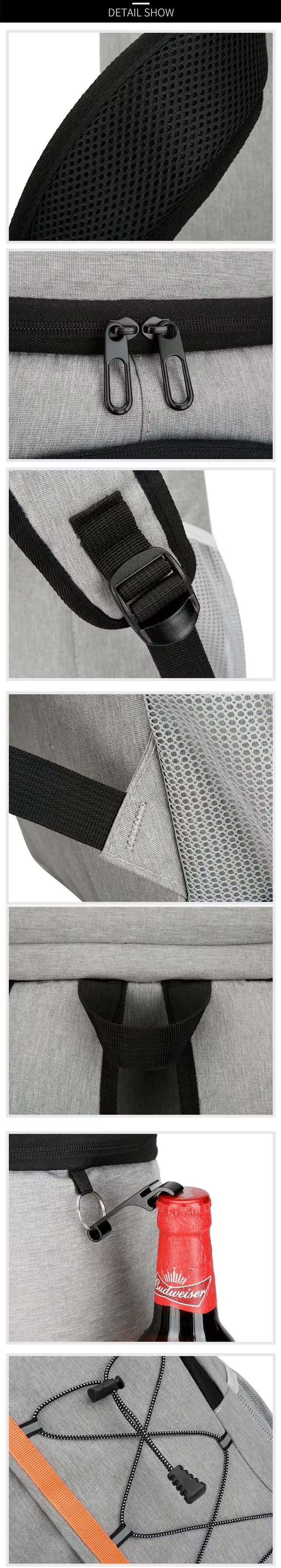 Large Capacity Thermal Bag Cooling Thickened Oxford Cube Lunch Box Insulated Bucket Storage Box Shoulder - product detail
