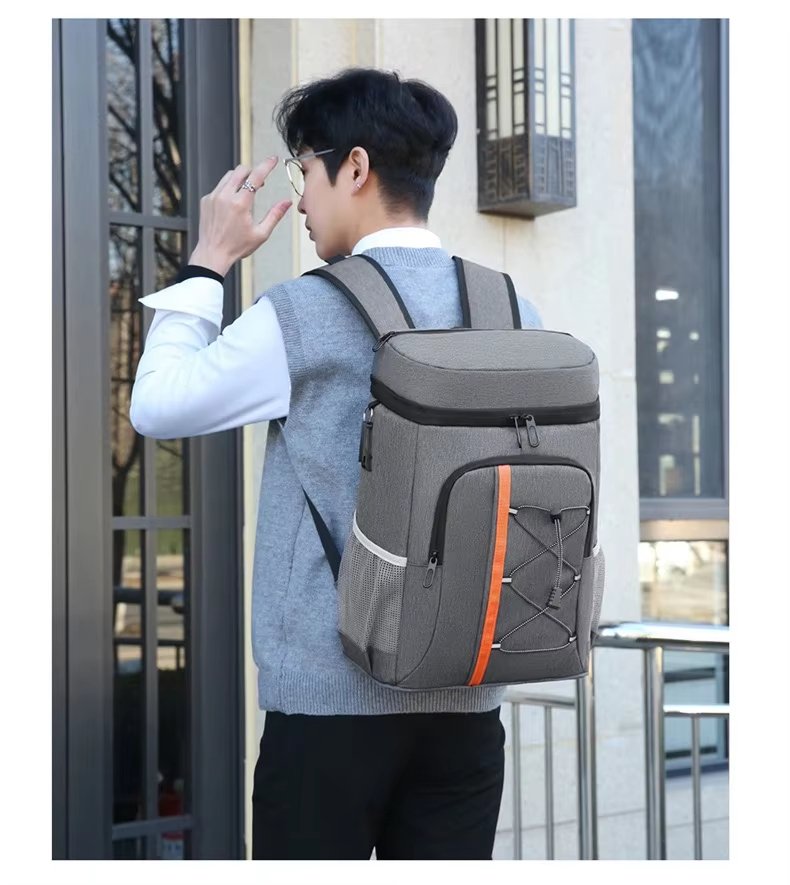 Large Capacity Thermal Bag Cooling Thickened Oxford Cube Lunch Box Insulated Bucket Storage Box Shoulder - product detail