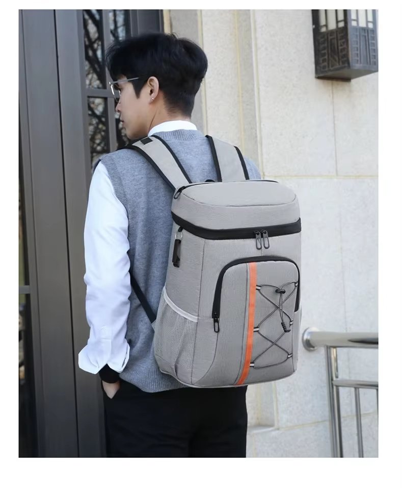 Large Capacity Thermal Bag Cooling Thickened Oxford Cube Lunch Box Insulated Bucket Storage Box Shoulder - product detail