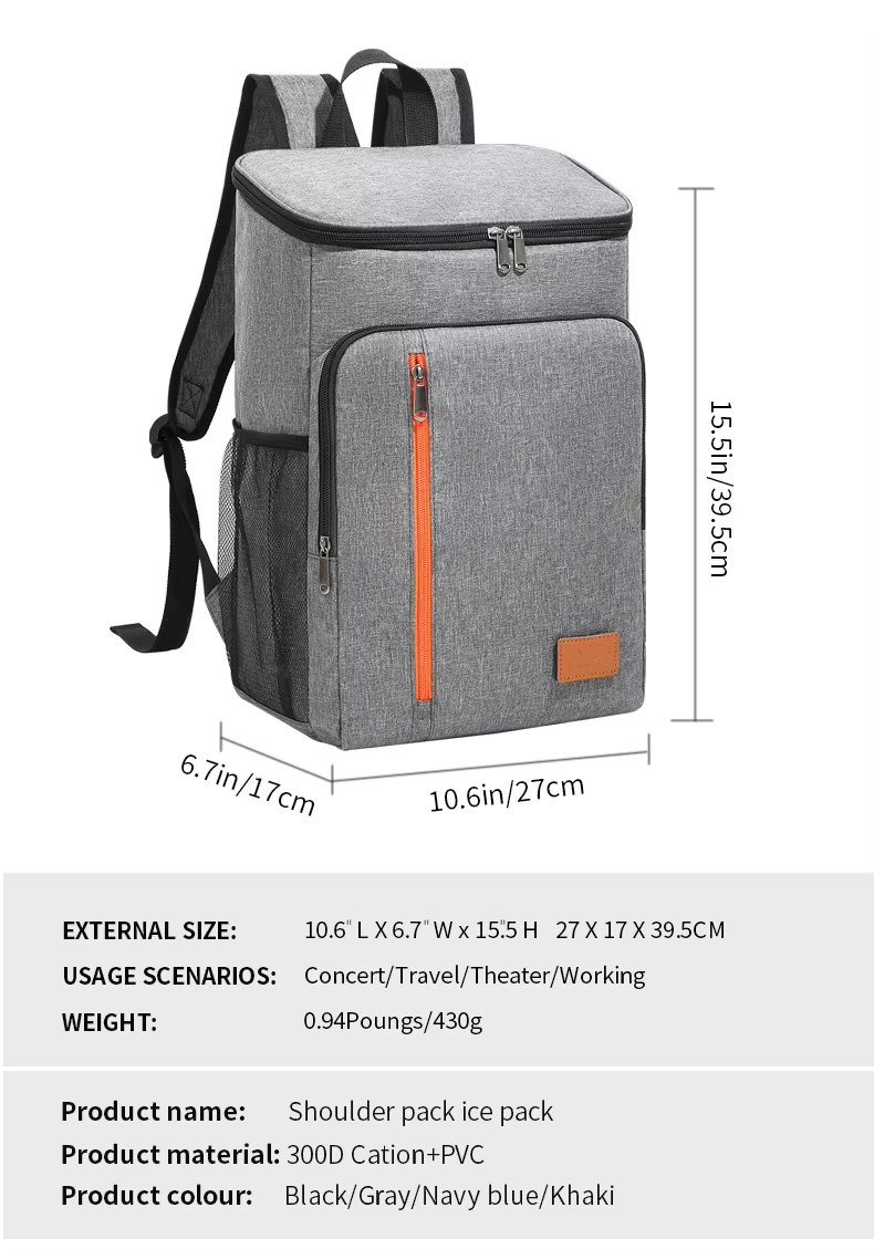 Custom Delivery Bags Pizza Deliver Bag Beach Lunch Backpack Reusable Warming Insulated Delivery - product detail