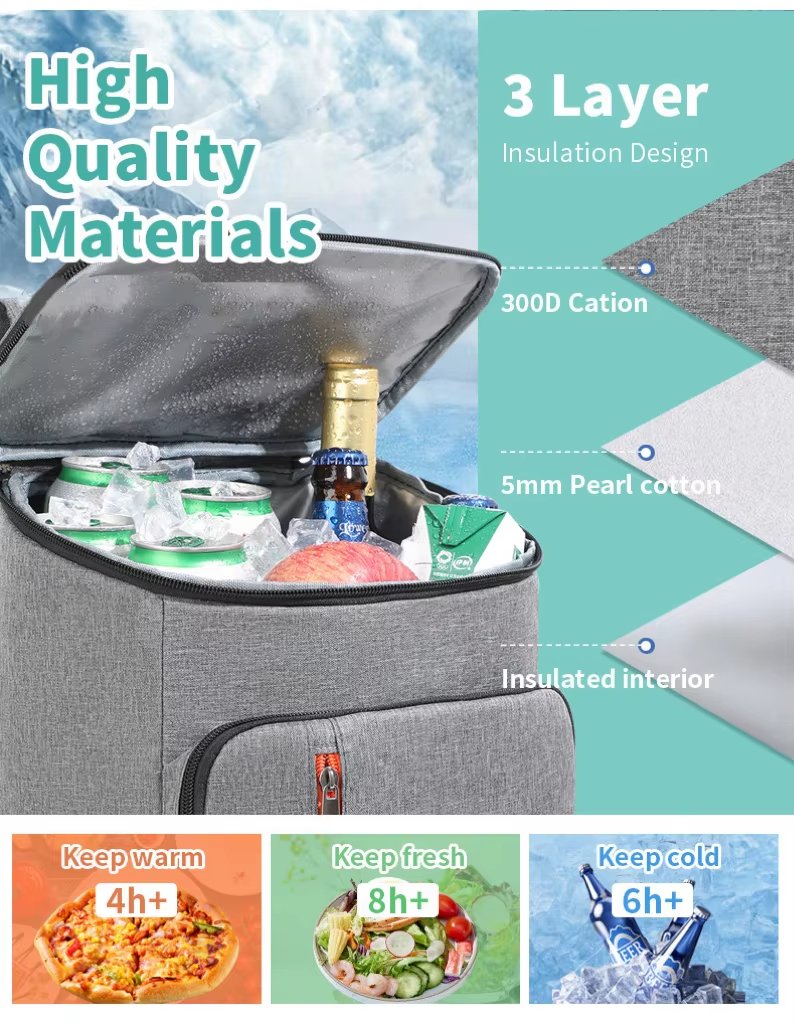 Custom Delivery Bags Pizza Deliver Bag Beach Lunch Backpack Reusable Warming Insulated Delivery - product detail