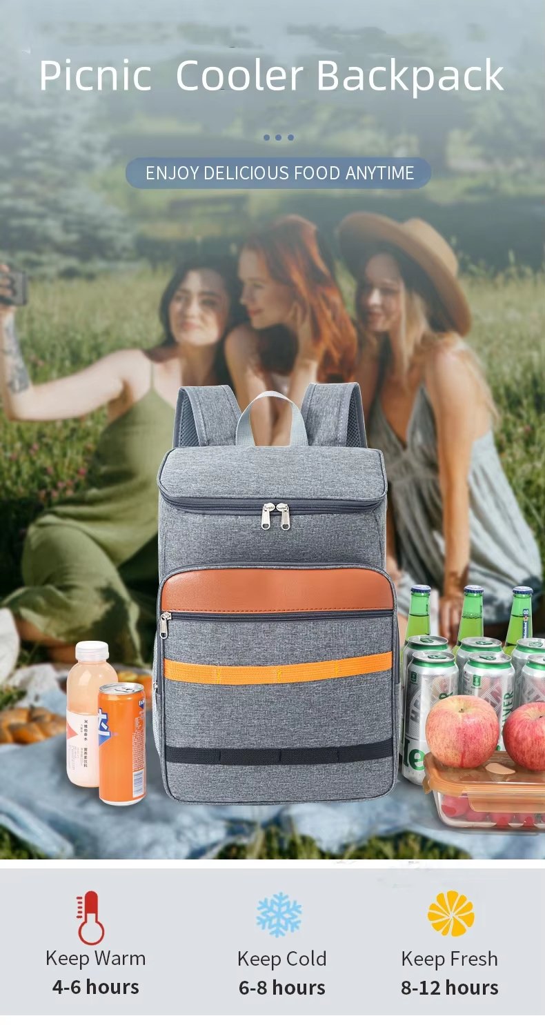 Waterproof Lightweight Thermal Insulation Backpack Large Leak-Proof Soft Insulated Picnic Lunch Bags Cooler - product detail