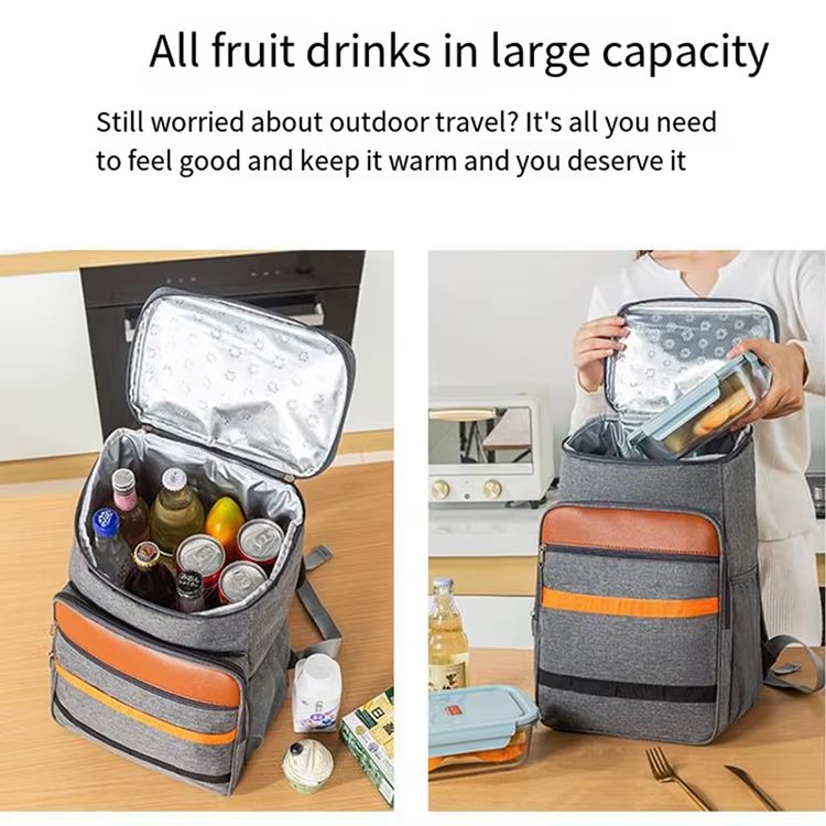 Waterproof Lightweight Thermal Insulation Backpack Large Leak-Proof Soft Insulated Picnic Lunch Bags Cooler - product detail