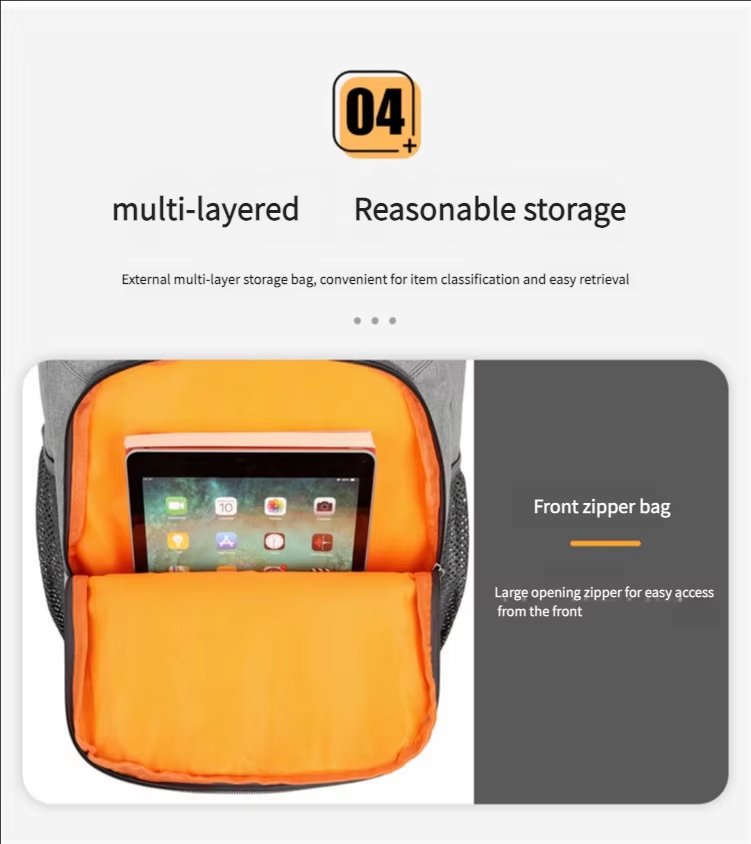Custom Polyester Cooler Bag Thermal Lunch Backpack Reusable Leaproof Insulated School Picnic for Food Delivery Wine Packing - product detail
