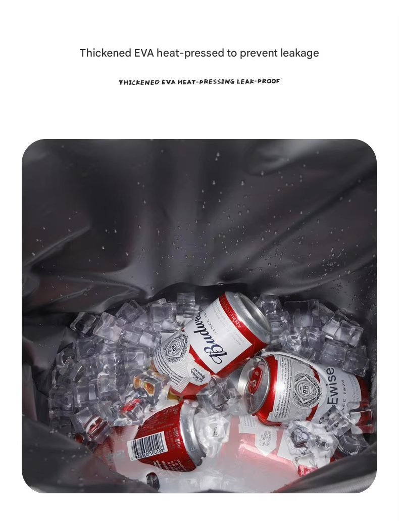 Leakproof Can Camping Hiking Picnic Backpack Waterproof Food Delivery Wine Thermal Ice Pack Insulated Lunch Cooler Bag - product detail