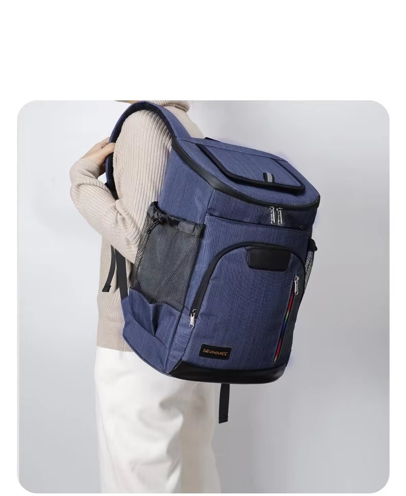 Leakproof Can Camping Hiking Picnic Backpack Waterproof Food Delivery Wine Thermal Ice Pack Insulated Lunch Cooler Bag - product detail