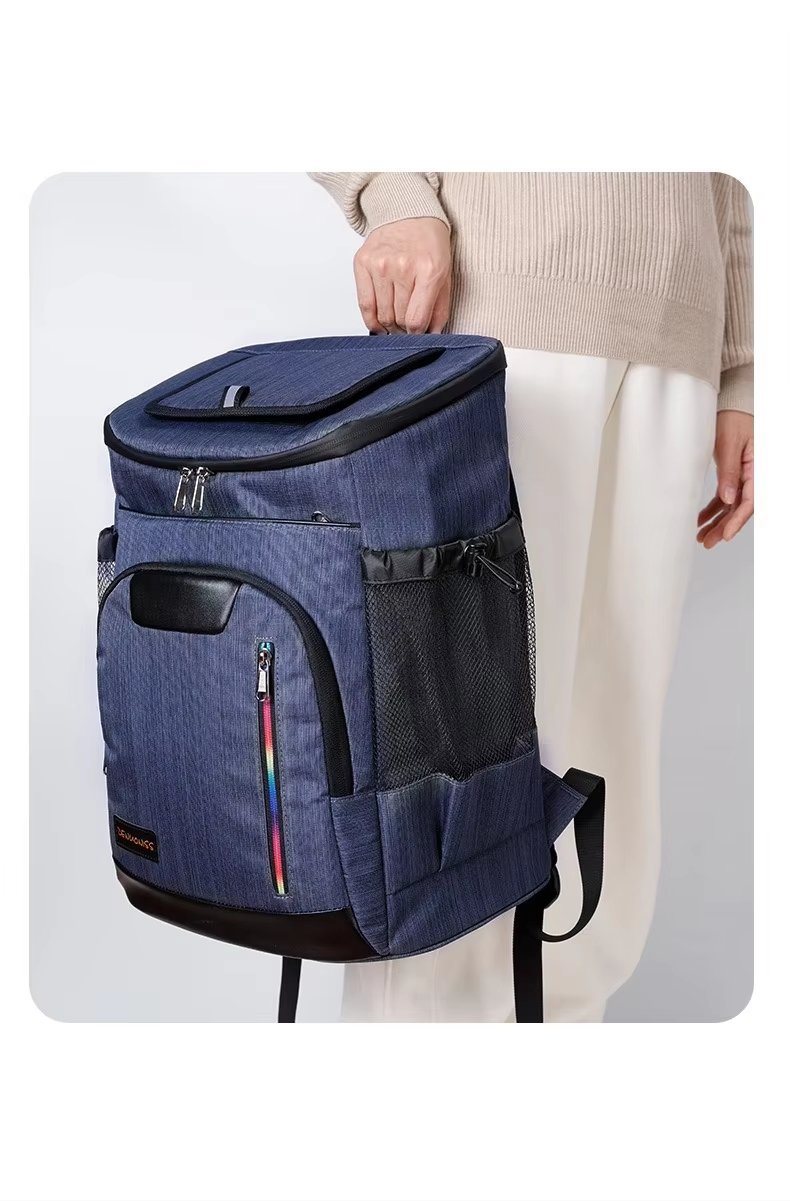 Leakproof Can Camping Hiking Picnic Backpack Waterproof Food Delivery Wine Thermal Ice Pack Insulated Lunch Cooler Bag - product detail