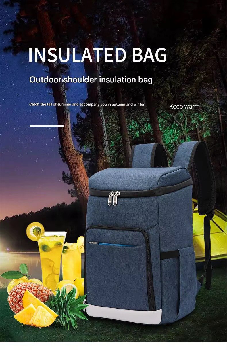 Dual-Compartment Insulated Cooler Backpack for Travel and Camping product detail