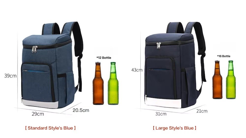 Dual-Compartment Insulated Cooler Backpack for Travel and Camping product detail