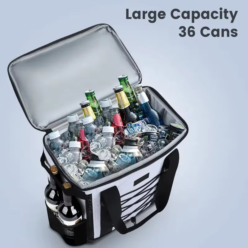 600D Oxford Soft Tote Cooler Box Insulated Office Travel and Picnic Thermal Lunch Bag with Shoulder Strap - product detail