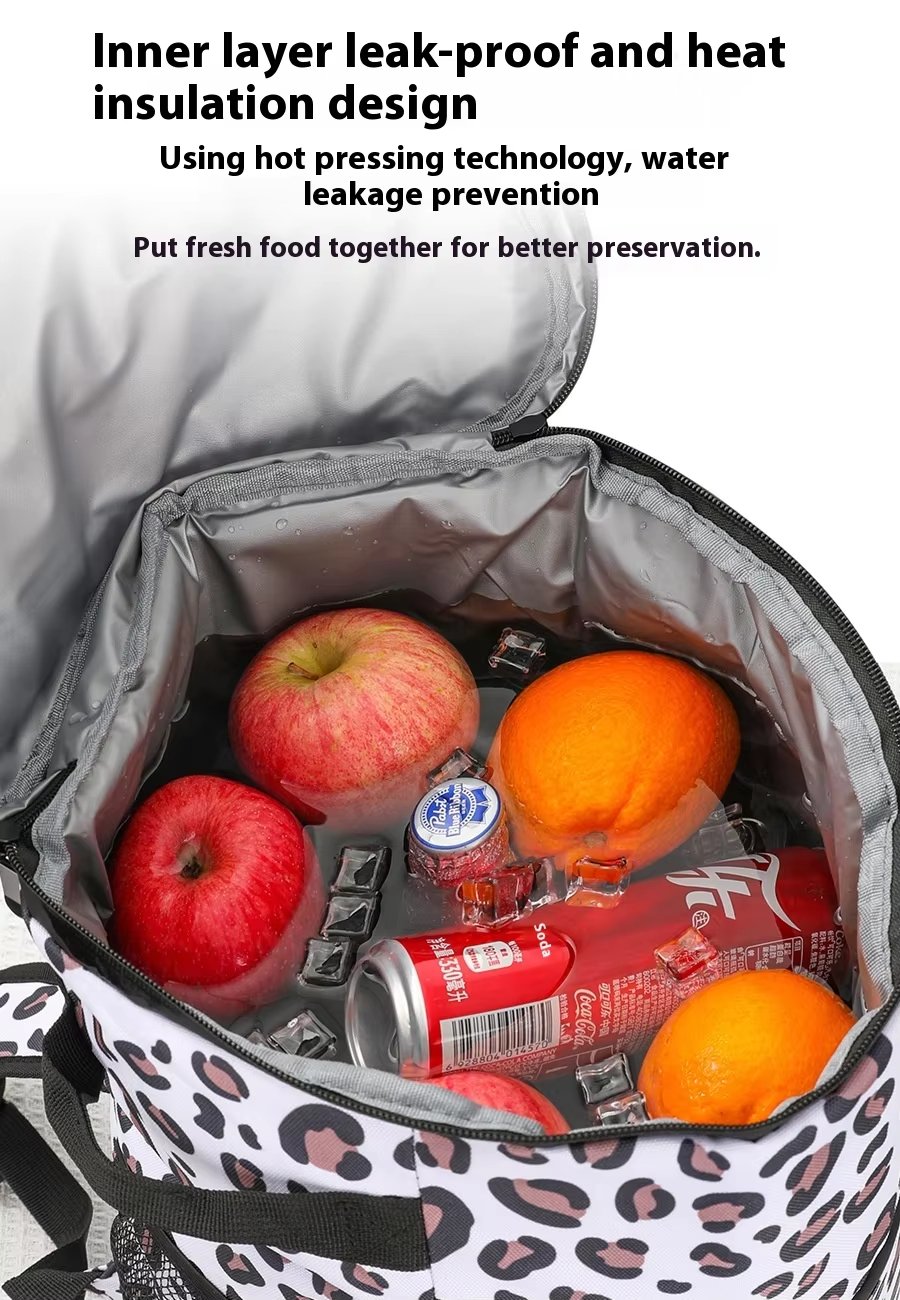 Oxford Leakproof Lunch Beach Cooler Backpack Double Shoulder Portable Waterproof Insulated Picnic Thermal Bag - product detail