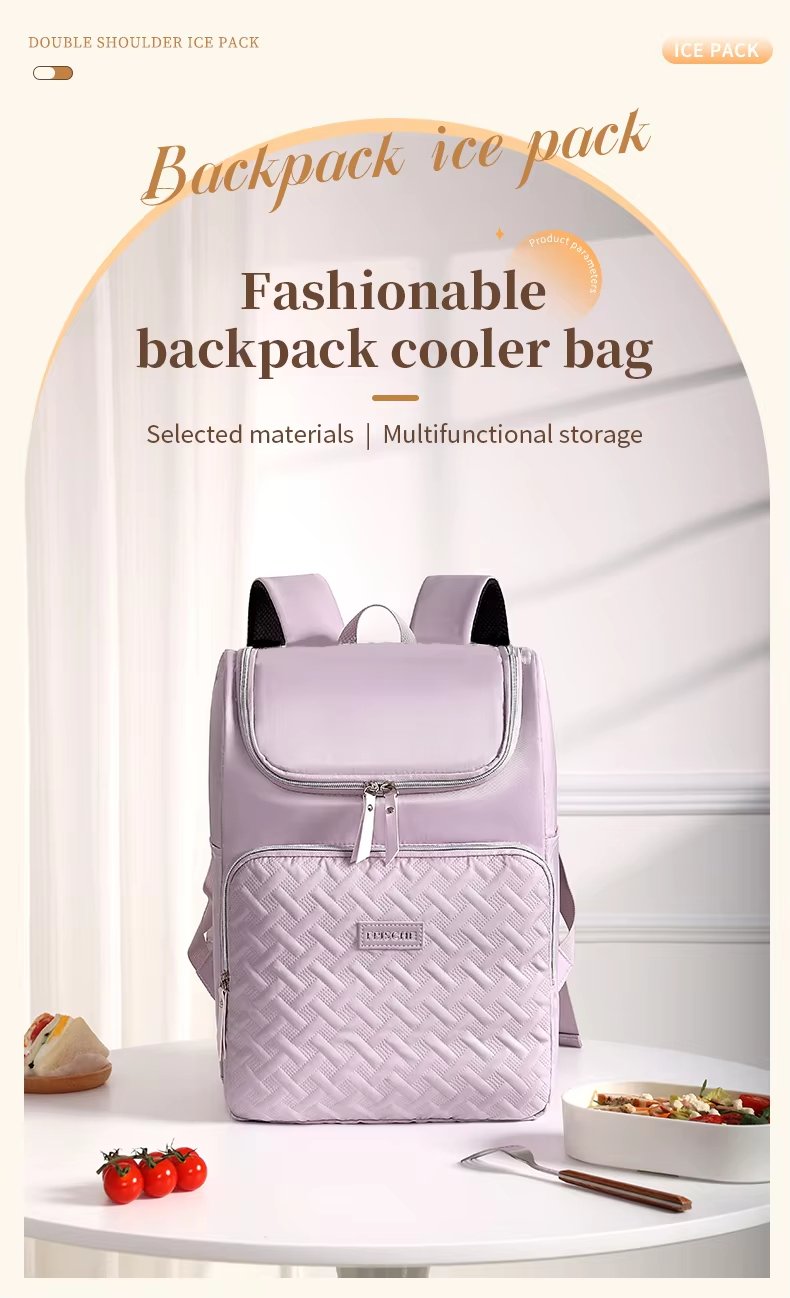 Large 20L TPU Waterproof Food Thermal Bags Leak Proof Insulated Soft Ice Cooler Backpack for Picnic Camping - product detail