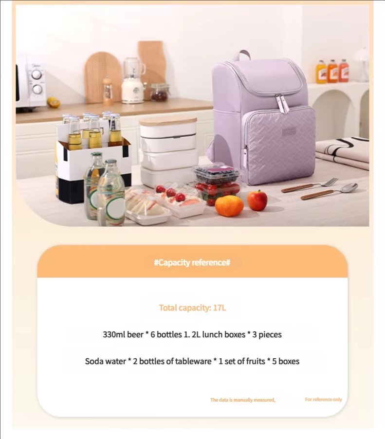Large 20L TPU Waterproof Food Thermal Bags Leak Proof Insulated Soft Ice Cooler Backpack for Picnic Camping - product detail