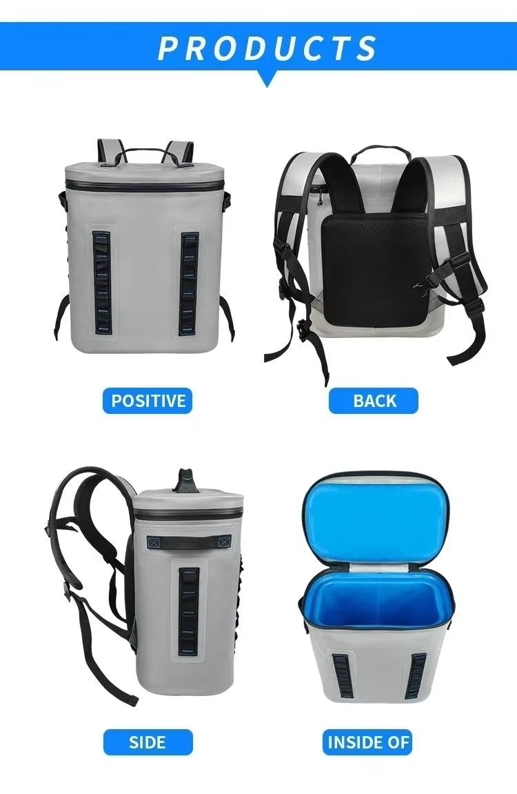 Custom Large Lunch Cooler Bag for Work Double Deck Leakproof Insulated Soft for Oxford Cloth Bags - product detail