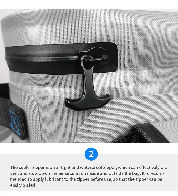 Custom Large Lunch Cooler Bag for Work Double Deck Leakproof Insulated Soft for Oxford Cloth Bags - product detail