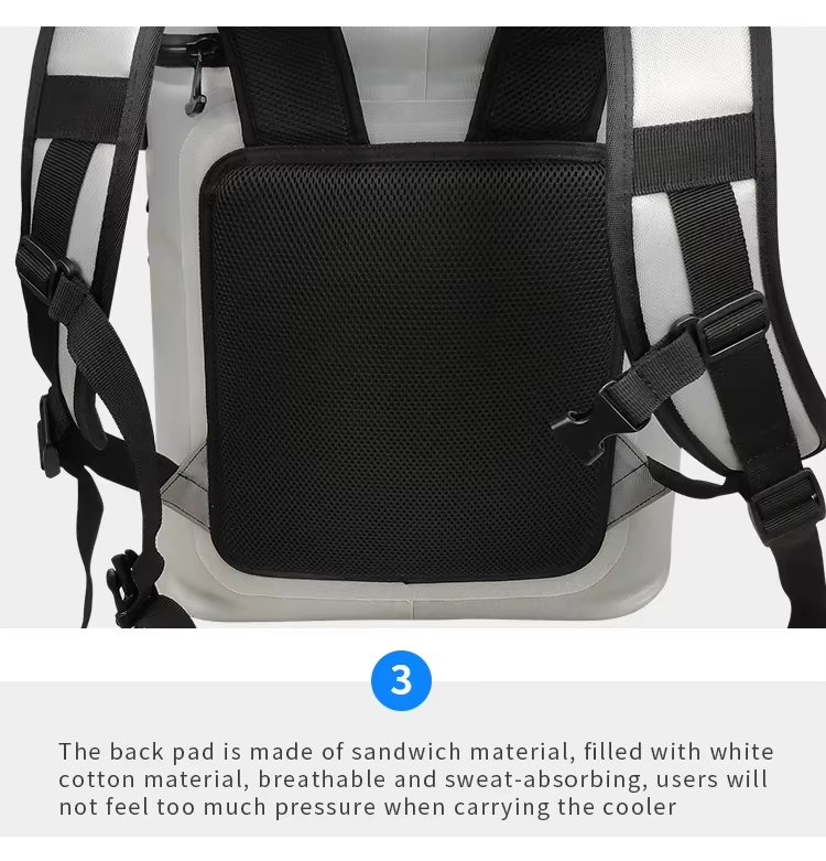 Custom Large Lunch Cooler Bag for Work Double Deck Leakproof Insulated Soft for Oxford Cloth Bags - product detail