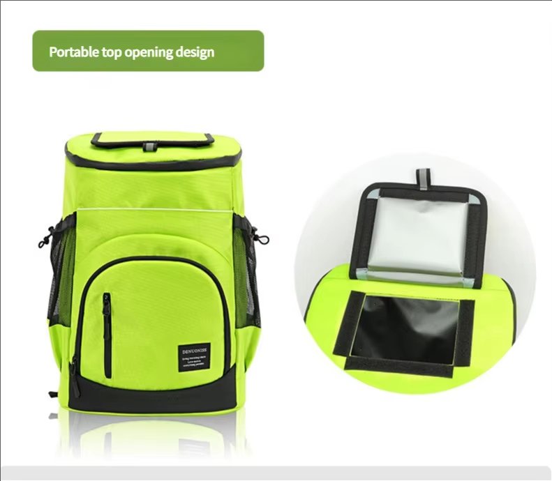 Foldable Large Capacity Leakproof Insulated Thermal Cooler Bag Reusable Picnic Lunch Box Bags with Adjustable Shoulder Strap - product detail