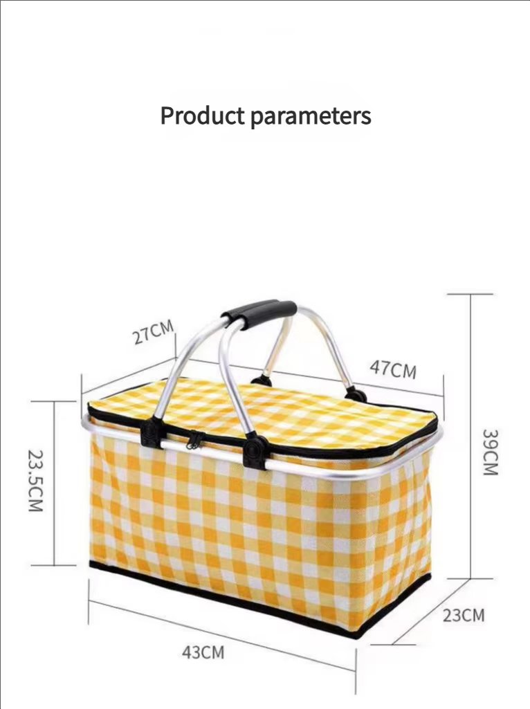Quality 3-Layer Thick Cooler Bag with Shoulder Strap Oxford Material Insulated Picnic Lunch Box - product detail