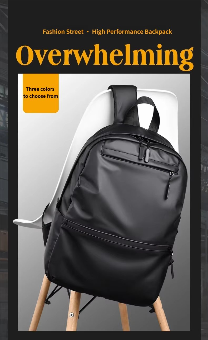 Water-Resistant Lightweight Modern Business Travel Oxford Laptop Backpack product detail