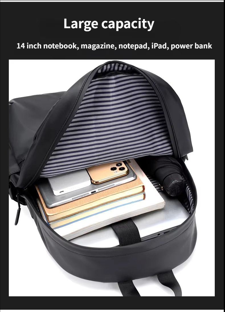 Water-Resistant Lightweight Modern Business Travel Oxford Laptop Backpack product detail