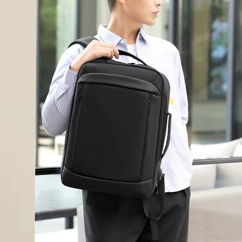 Anti-Theft Water-Resistant USB Vintage School Oxford Laptop Backpack product detail