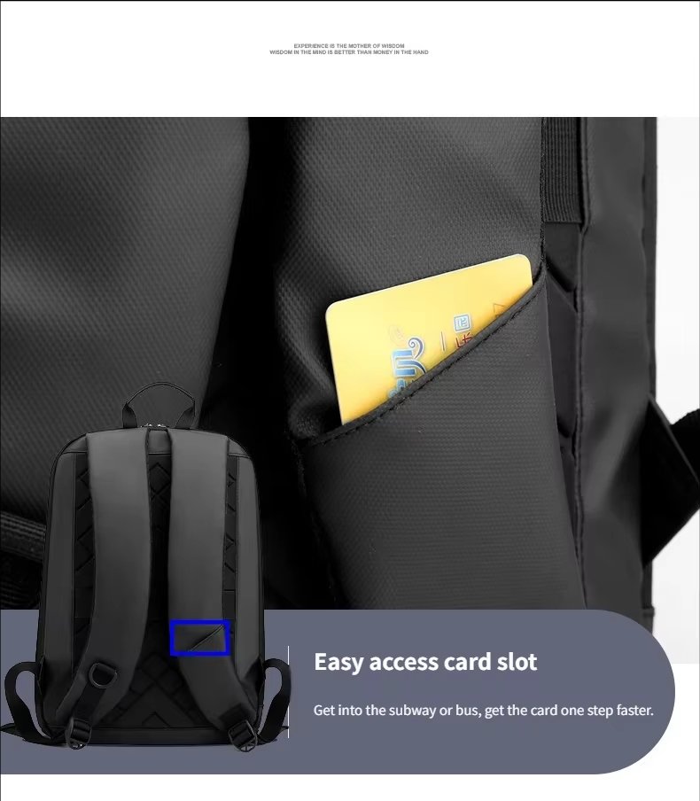Water-Resistant Lightweight Slim Business School Oxford Laptop Backpack product detail