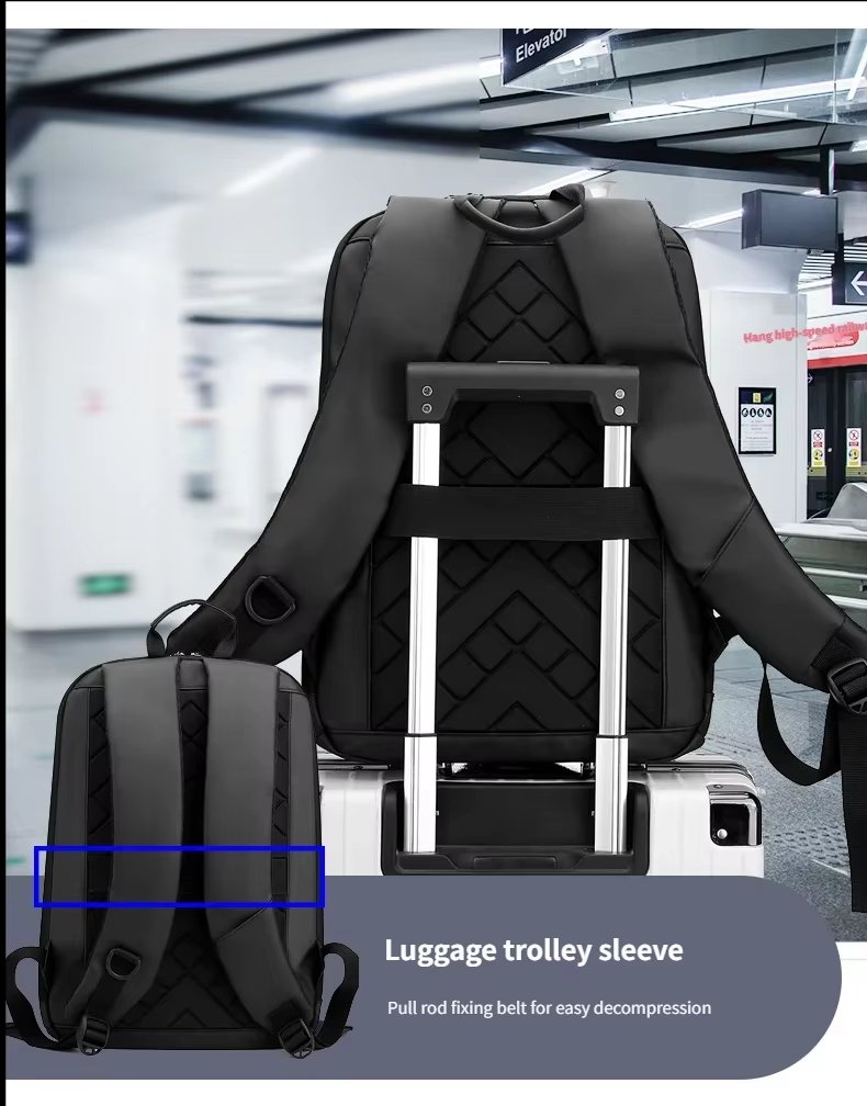 Water-Resistant Lightweight Slim Business School Oxford Laptop Backpack product detail