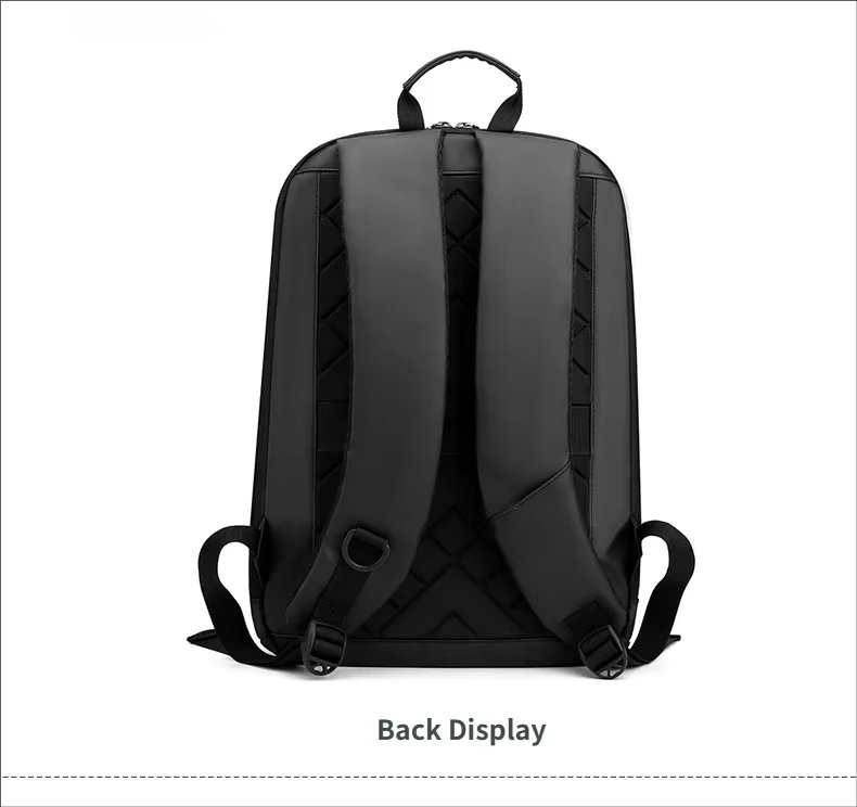 Water-Resistant Lightweight Slim Business School Oxford Laptop Backpack product detail