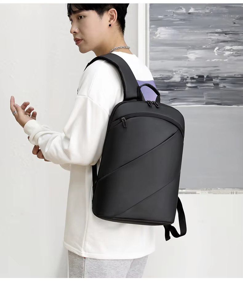 Water-Resistant Lightweight Slim Business School Oxford Laptop Backpack product detail
