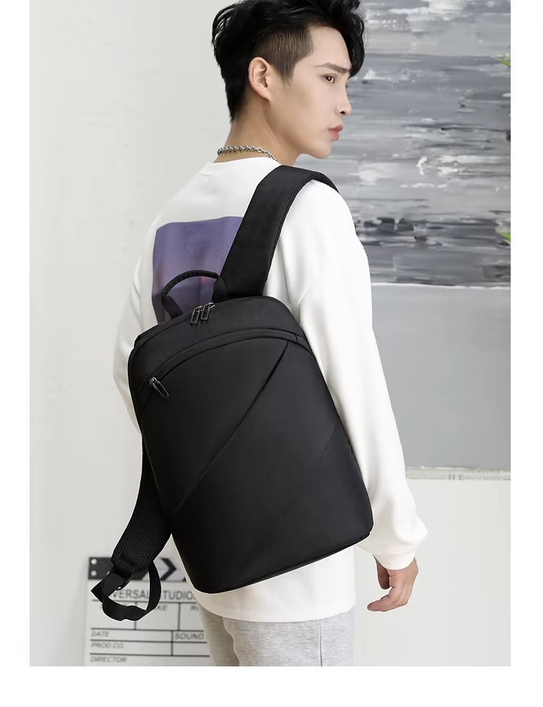 Water-Resistant Lightweight Slim Business School Oxford Laptop Backpack product detail