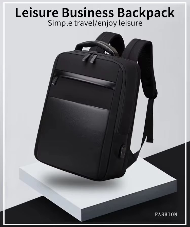 Large Capacity Lightweight USB Business Travel Oxford Laptop Backpack product detail
