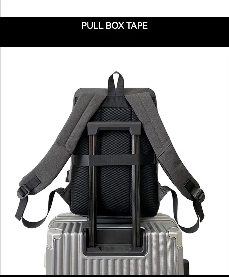Large Capacity Lightweight USB Business Travel Oxford Laptop Backpack product detail