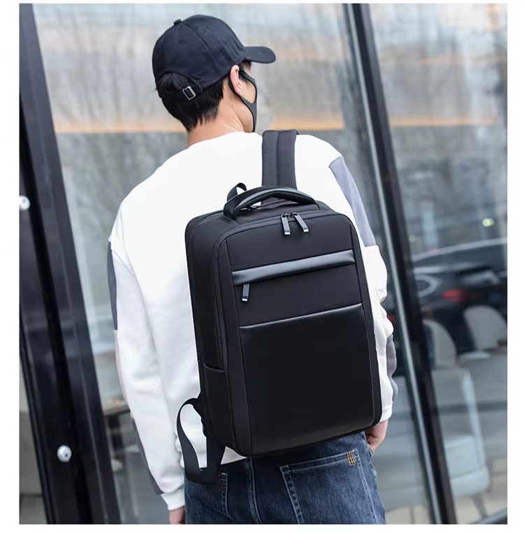 Large Capacity Lightweight USB Business Travel Oxford Laptop Backpack product detail