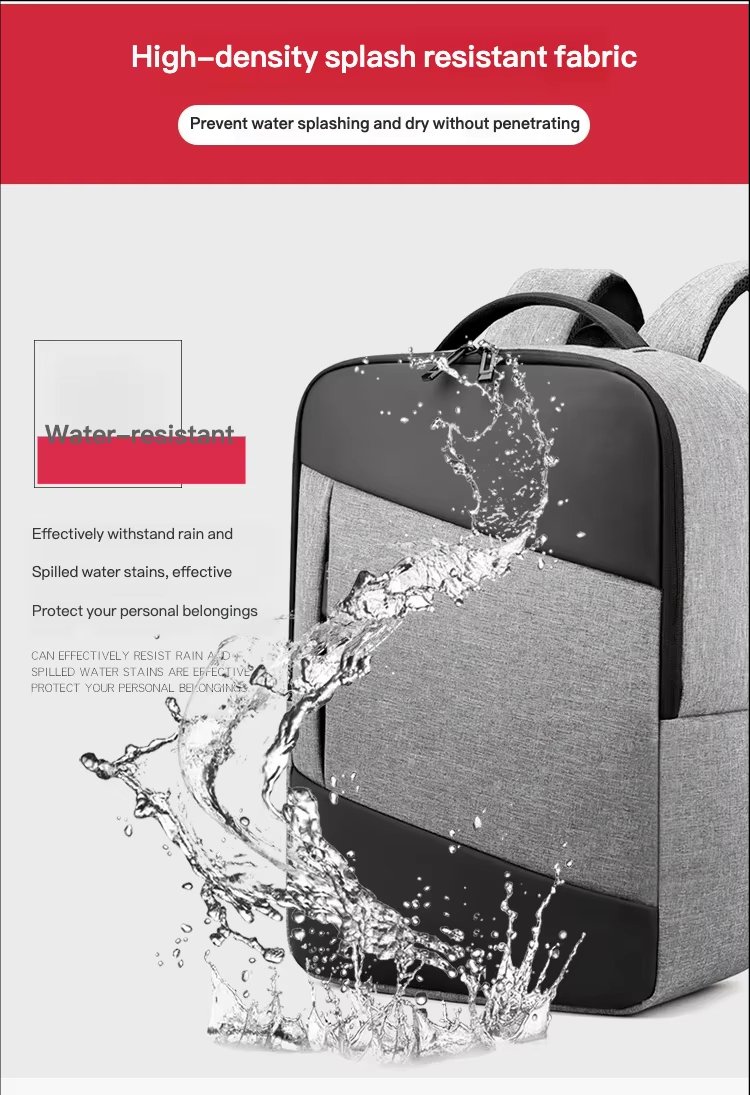 Large Capacity USB Modern Business Travel Nylon Laptop Backpack product detail
