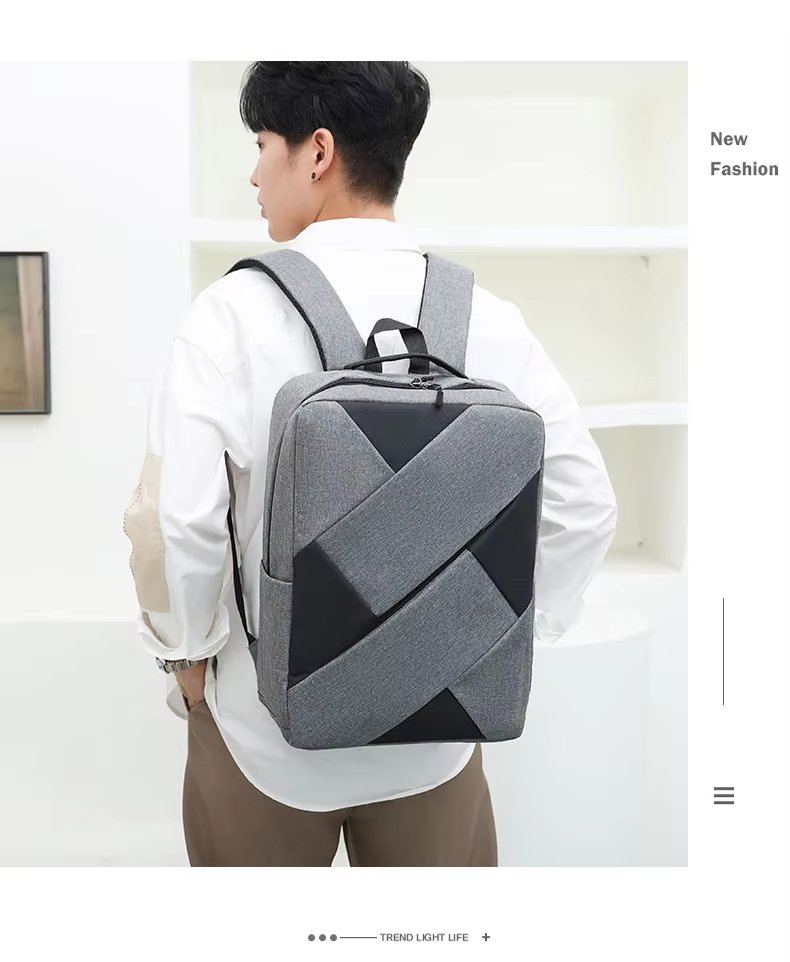Large Capacity USB Modern Business Travel Oxford Laptop Backpack product detail