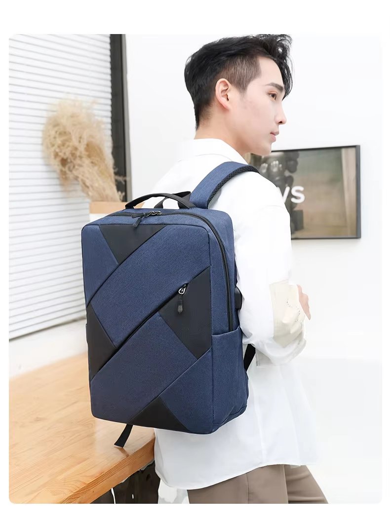 Large Capacity USB Modern Business Travel Oxford Laptop Backpack product detail