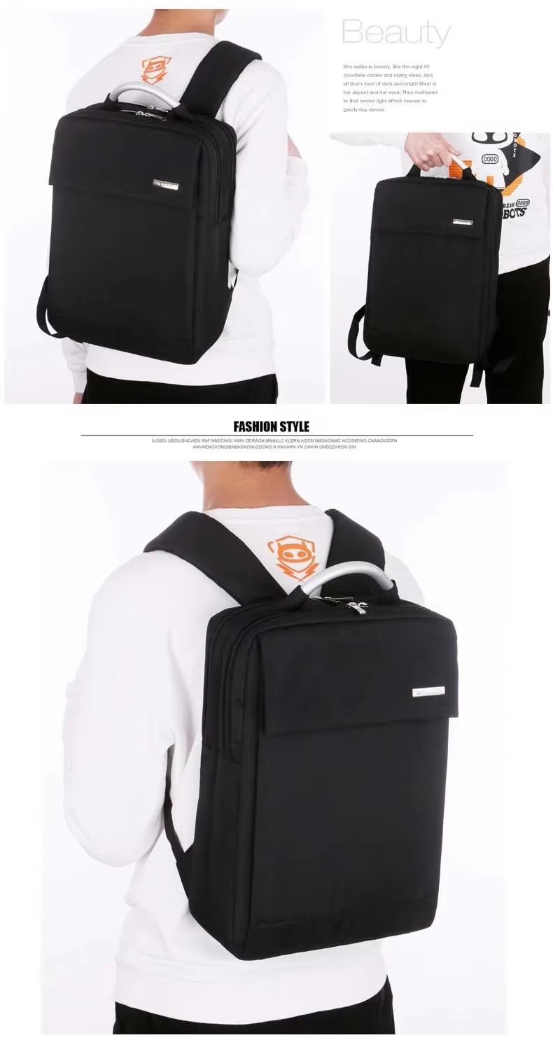 USB Vintage Business Travel Casual Oxford Laptop Backpack product detail
