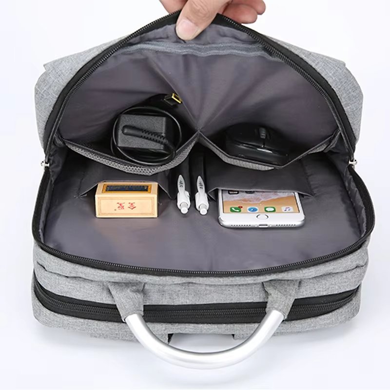 USB Vintage Business Travel Casual Oxford Laptop Backpack product detail