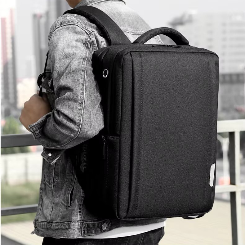 Anti-Theft Water-Resistant Large Capacity USB Business Polyester Laptop Backpack product detail