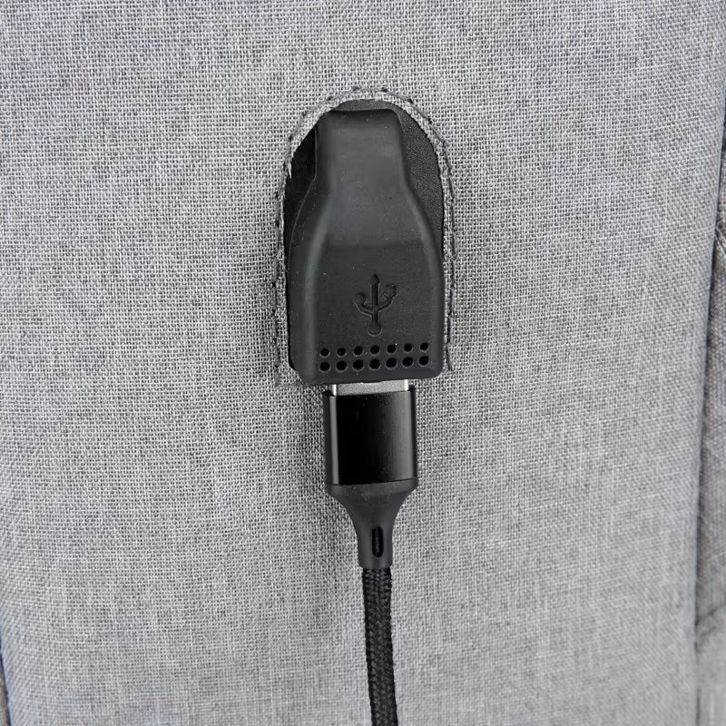 Anti-Theft Water-Resistant USB Vintage Business Oxford Laptop Backpack product detail
